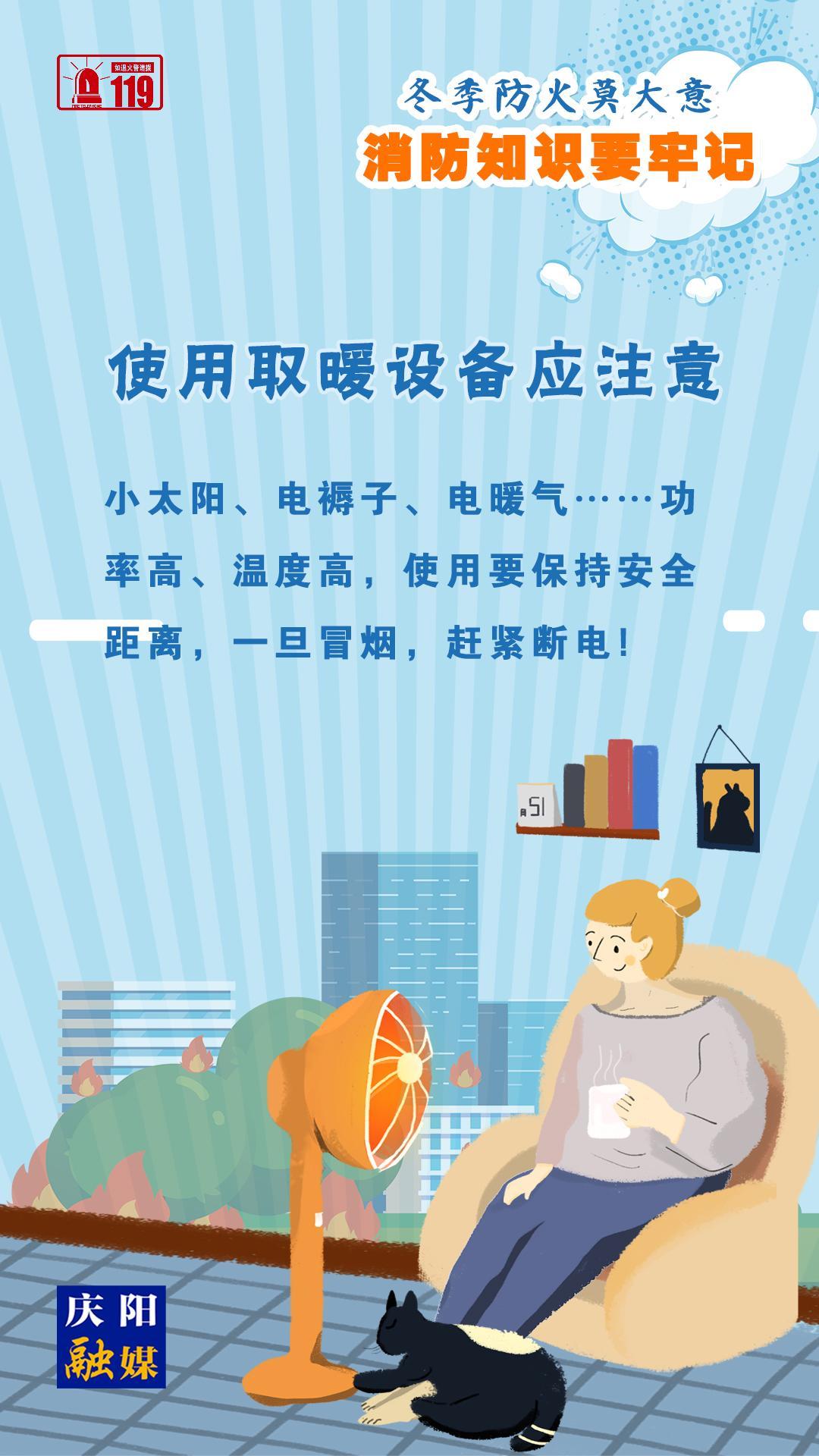【微海報】冬季防火莫大意，使用取暖設(shè)備應(yīng)注意！