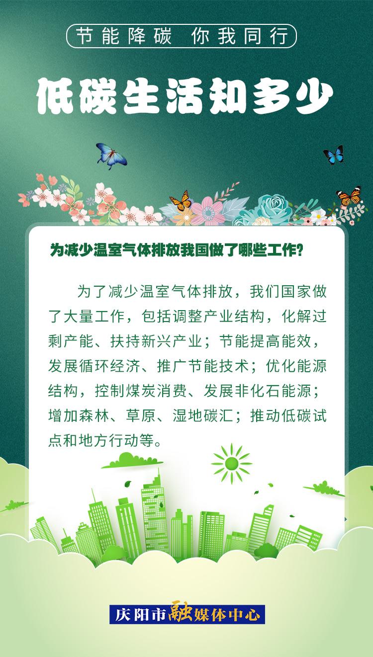【節(jié)能降碳 你我同行】低碳生活知多少（17）：為減少溫室氣體排放，我國做了哪些工作？